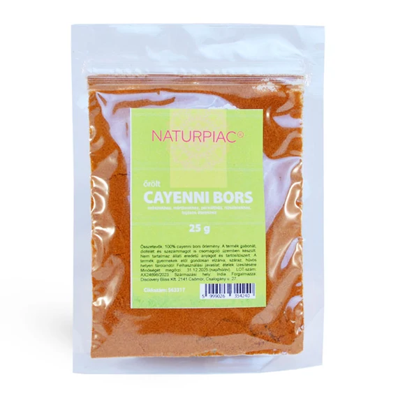 Naturpiac cayenne bors őrölt 25g - neerashop.hu